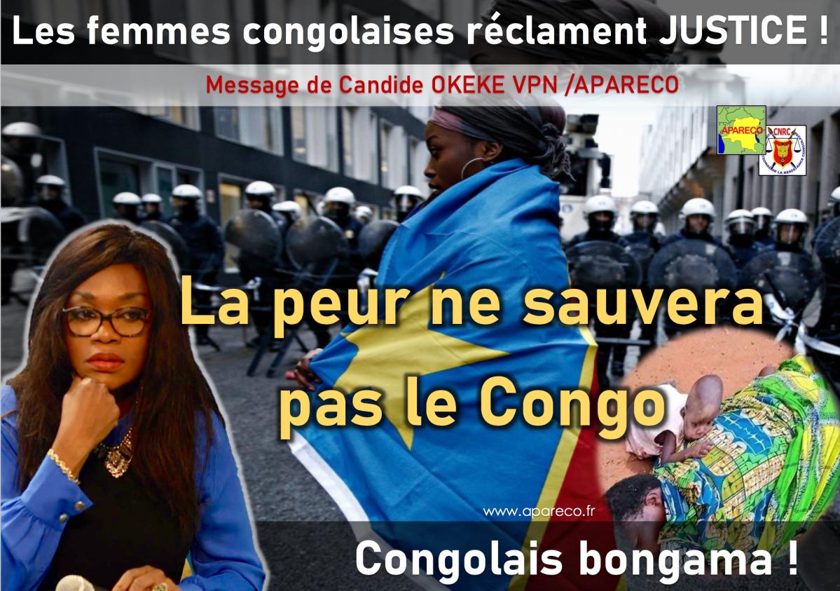 La peur ne sauvera pas la République démocratique du Congo ! Les femmes congolaises réclament&nbsp;JUSTICE!