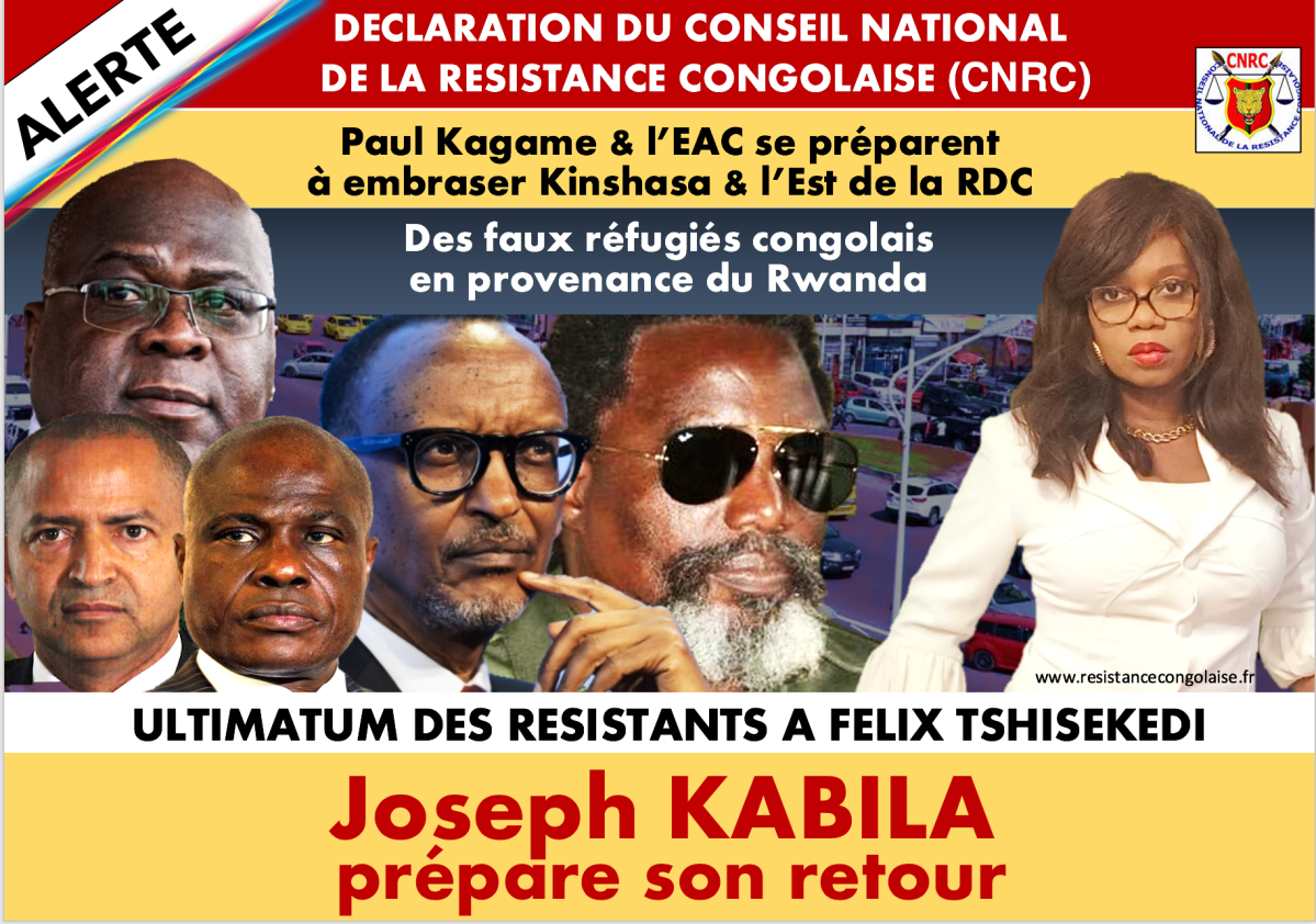 ALERTE/ Kagame, Kabila et l’EAC s’activent pour l’ embrasement de l’Est de la RDCongo et de Kinshasa (Texte&nbsp;/VIDEO)