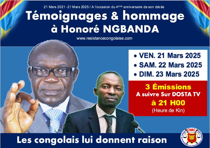 Témoignages et Hommage à Honoré Ngbanda sur Dosta&nbsp;TV