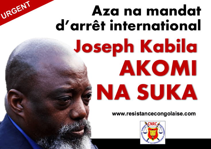 FLASH – Joseph Kabila akomi na suka ,  aza na mandat d&rsquo;arrêt&nbsp;international