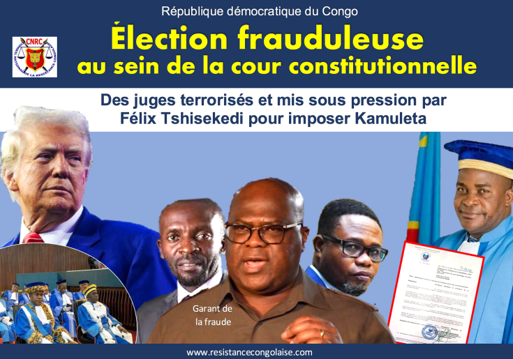 RDC/ Élection frauduleuse du Président de la cour constitutionnelle : Des juges terrorisés et mis sous pression par la présidence pour imposer&nbsp;Kamuleta