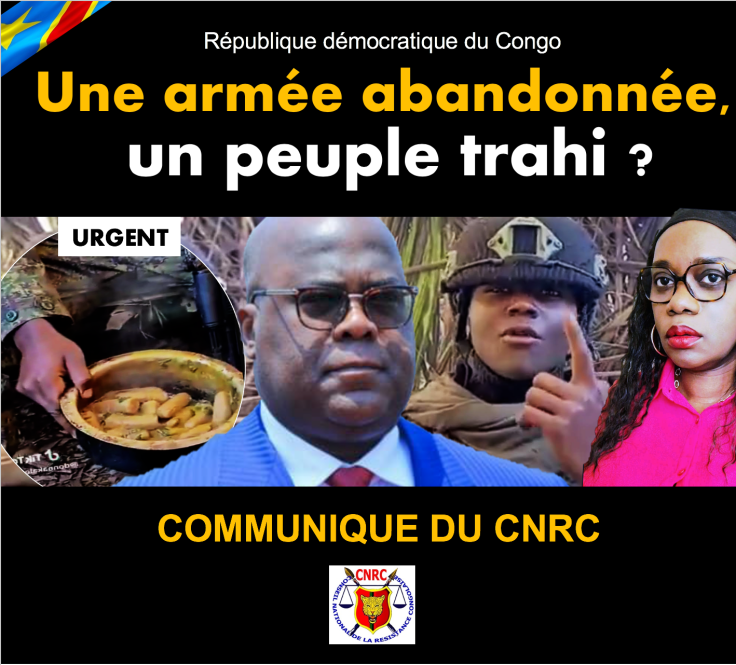 RDC/ Une armée abandonnée, un peuple trahi ? Félix Tshisekedi doit&nbsp;partir